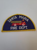 Aufnäher Santa Maria Fire Dept. Feuerwehr Abzeichen neu