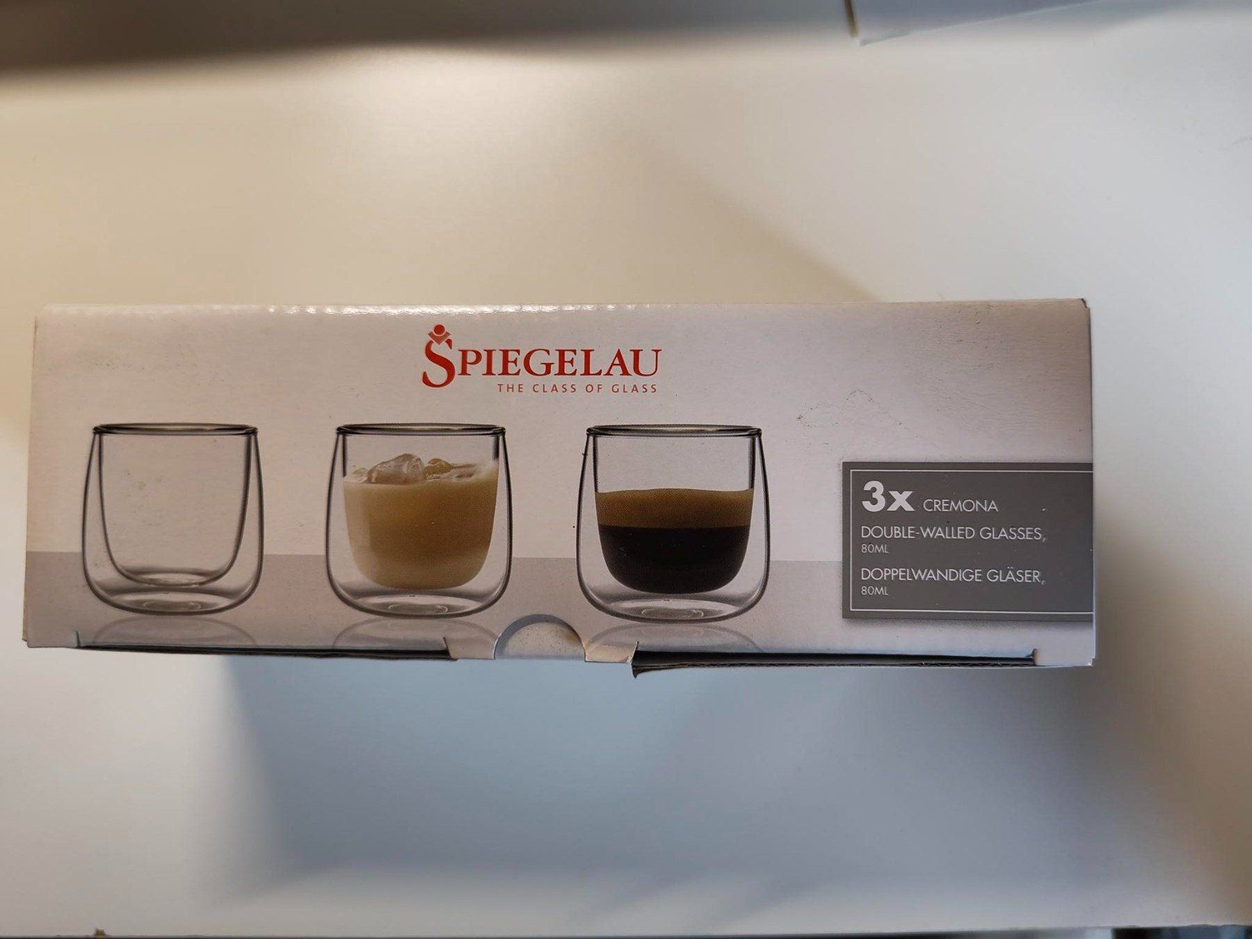Verres: verre à double paroi SPIEGELAU 80 ml – Neuf avec emballage d'origine à Echallens par osalsac