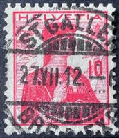 1907 Helv. Brustbild Zst 120 Voll-⦿ St. Gallen