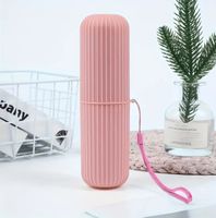 Reise-Zahnbürstenbox rosa – Zahnbürstenetui, neu
