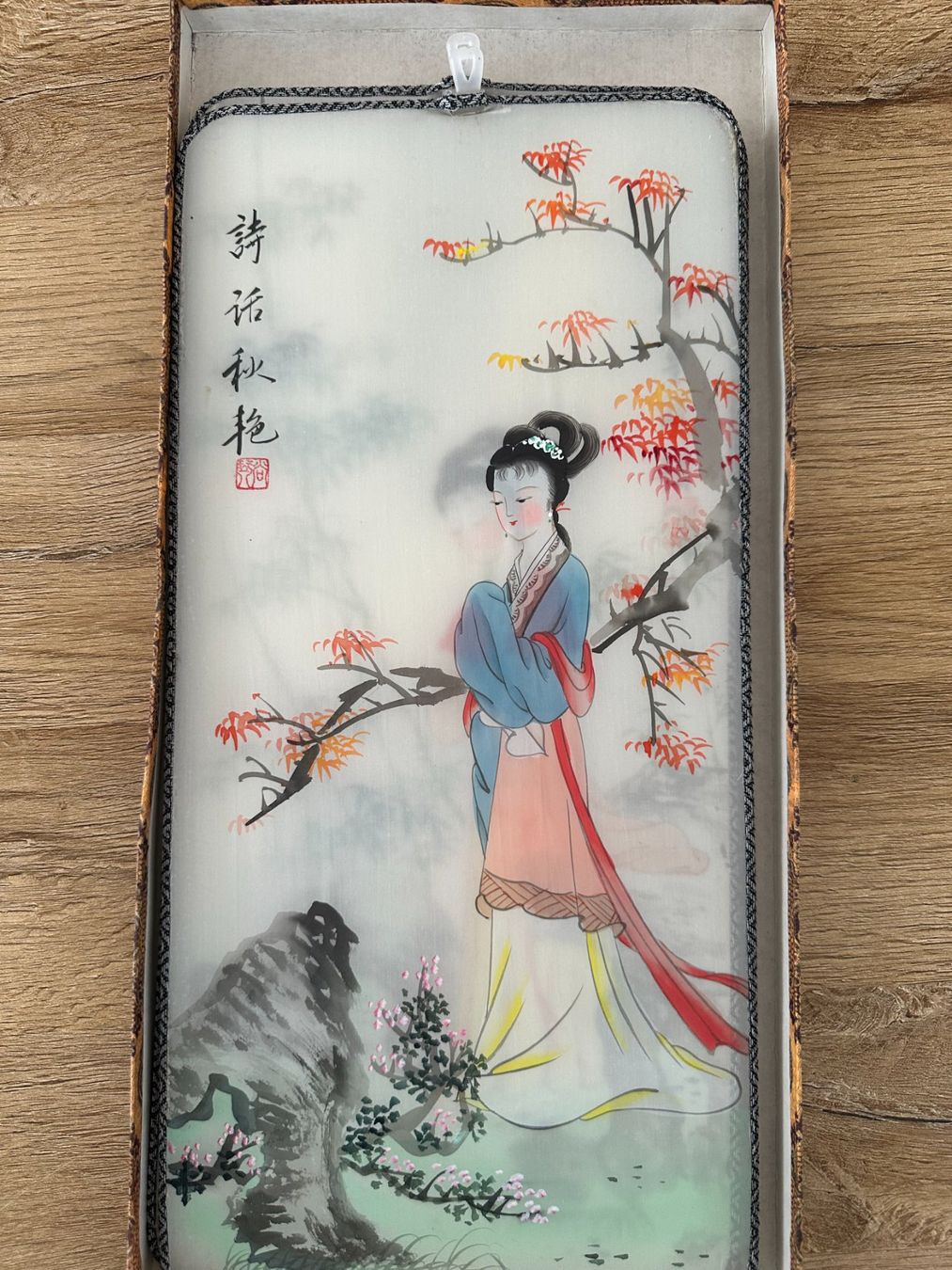 Tutte le decorazioni: Tableau Chinois Peint à la Main - Décoration Unique! – Usato da Lausanne venduto da gio_vintage17 1