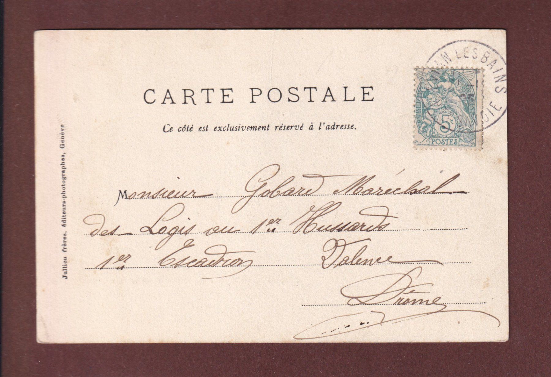 Cartoline postali: LAUSANNE - Grand Pont - Flon - 1905 – Usato da Pully venduto da nicecards 1