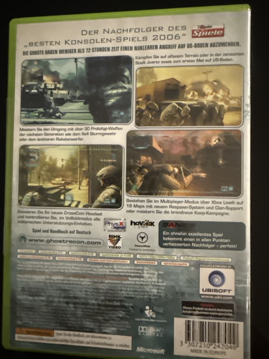 Microsoft Giochi: Tom Clancy's Ghost Recon 2 Advanced Wargame Xbox 360 CH – Usato da Hunzenschwil venduto da Amblazing 1