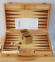 🤎 Wunderschönes Vintage Backgammon Holzkoffer 70er Jahre 