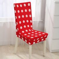 NEUE Stuhlhusse rot-weiss Polka dot - 81402