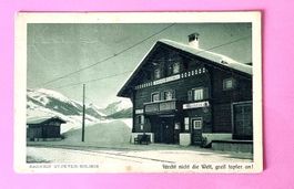 St. Peter - Molinis - Bahnhof - Chur-Arosa-Bahn - RhB - 1918