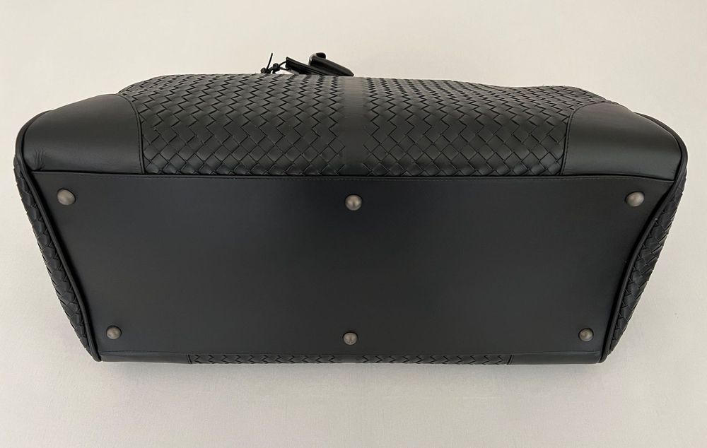 Bottega Veneta Borse: Bottega Veneta Intrecciato Large Duffle Bag in Schwarz – Nuovo e nell'imballaggio originale da Pfäffikon SZ venduto da Redwulf34 8