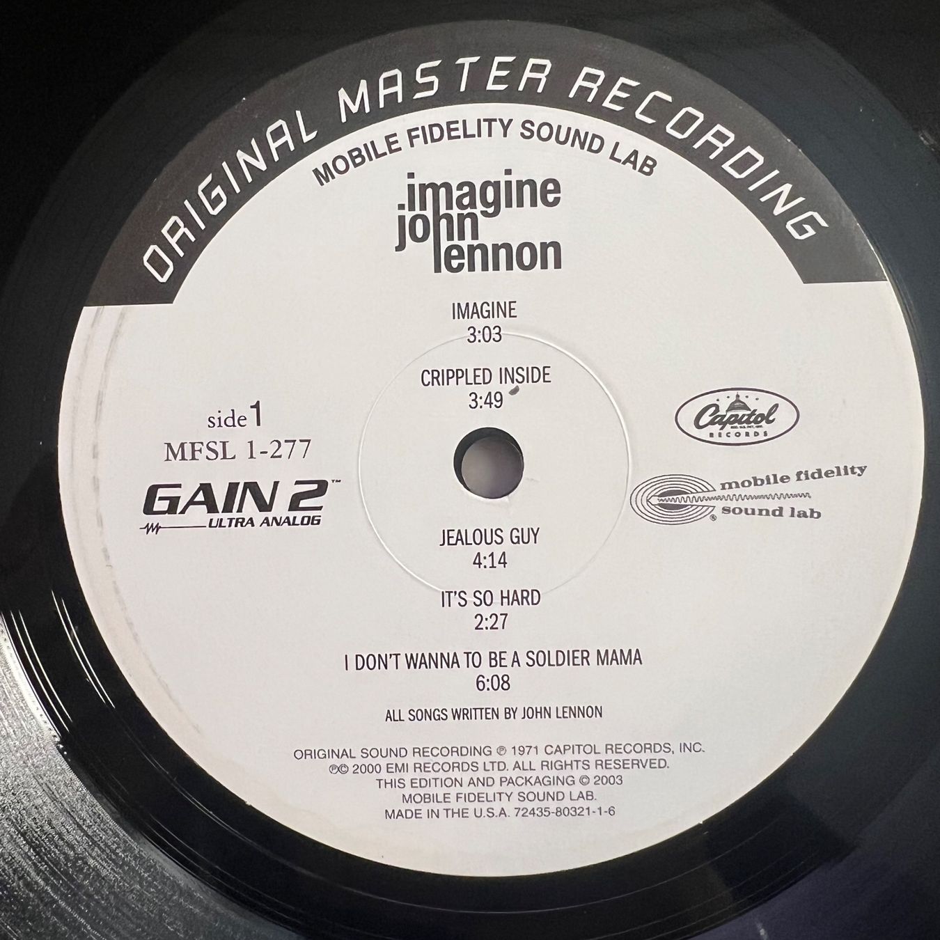 Dischi in vinile: John Lennon - Imagine / Audiophile MFSL 2003 - TOP – Usato da Gais venduto da soundcave57 5
