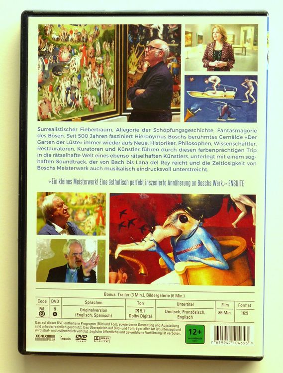 DVD Hieronymus Bosch "Garten der Lüste" Dokumentarfilm Kaufen auf Ricardo