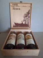 Cotes de Provence 1993, 3 Fl. im Holzkistli. mit Fischbilder