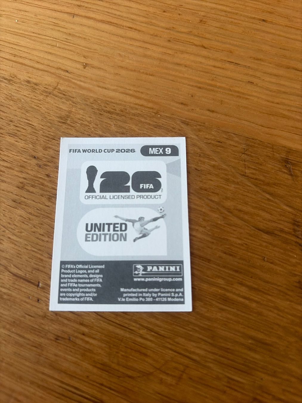 Panini Cartes à collectionner: PANINI FIFA WORLD CUP 2026 - MEX 9 – Neuf (Voir description) à Orbe par heglau 1