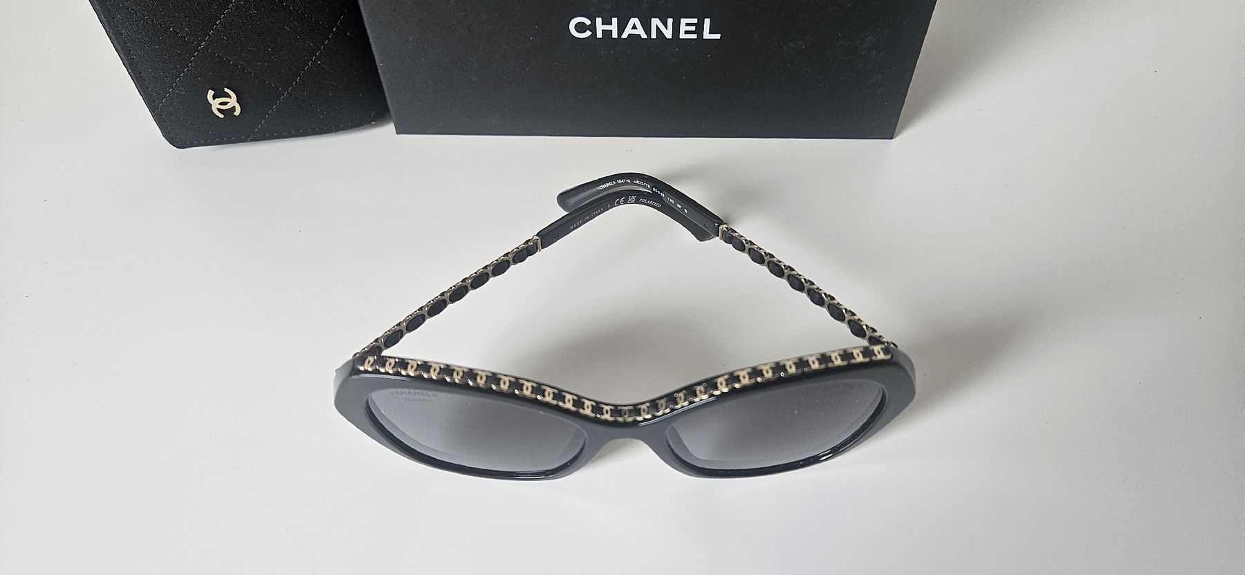 Chanel Brillen & Gläser: Sonnenbrille CHANEL  Schwarz Polarized – Neu und originalverpackt aus Subingen von BlueAngel25 1