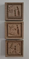 🔥 3x Antike Biber-Model Holz Set Traditionsmotive Schweiz🔥