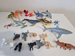 Schleich & Co Tierfiguren Konvolut mit Stecktieren
