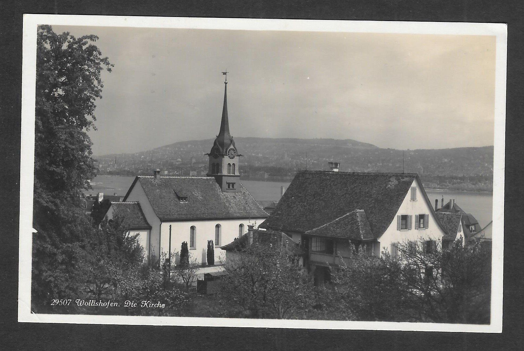 Cartoline postali: Zürich Wollishofen Die Kirche – Usato da Olten venduto da clotaldi