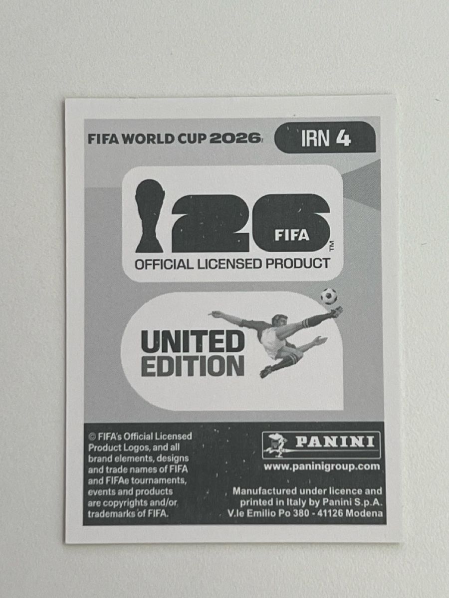 Panini Sammelbilder & Trading cards: FIFA World Cup 2026 Sticker Ehsan Hajsafi Iran United Editio – Neu und originalverpackt aus Grüt (Gossau ZH) von BOOOTSY 1
