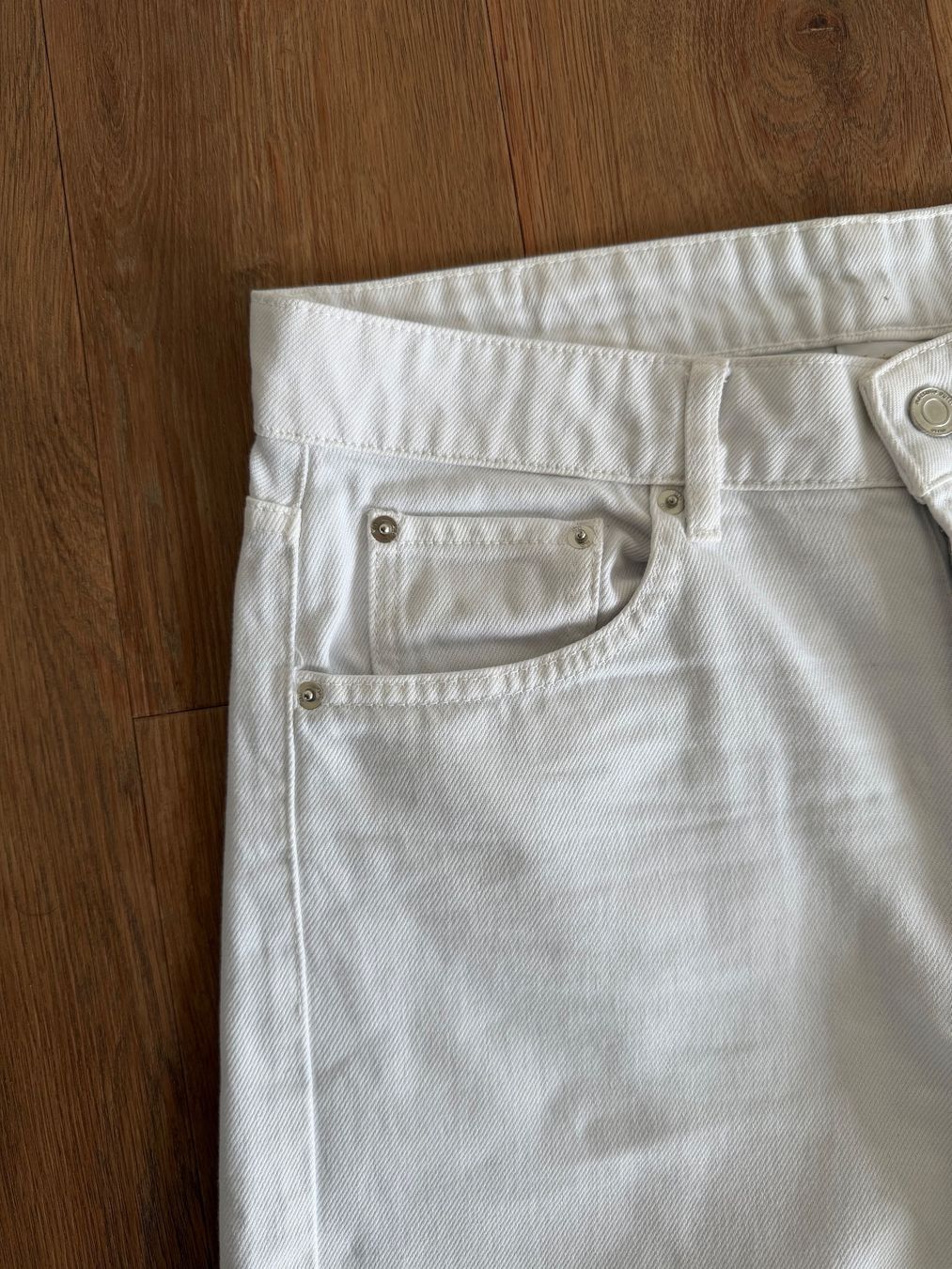 Massimo Dutti Hosen: Massimo Dutti Wide-Leg Jeans weiss – Gebraucht aus Staufen von am_clothing 3