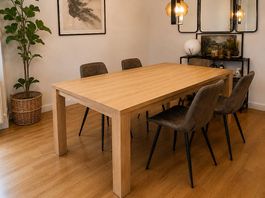 Grande table à manger 6 personnes - 180 x 90 cm