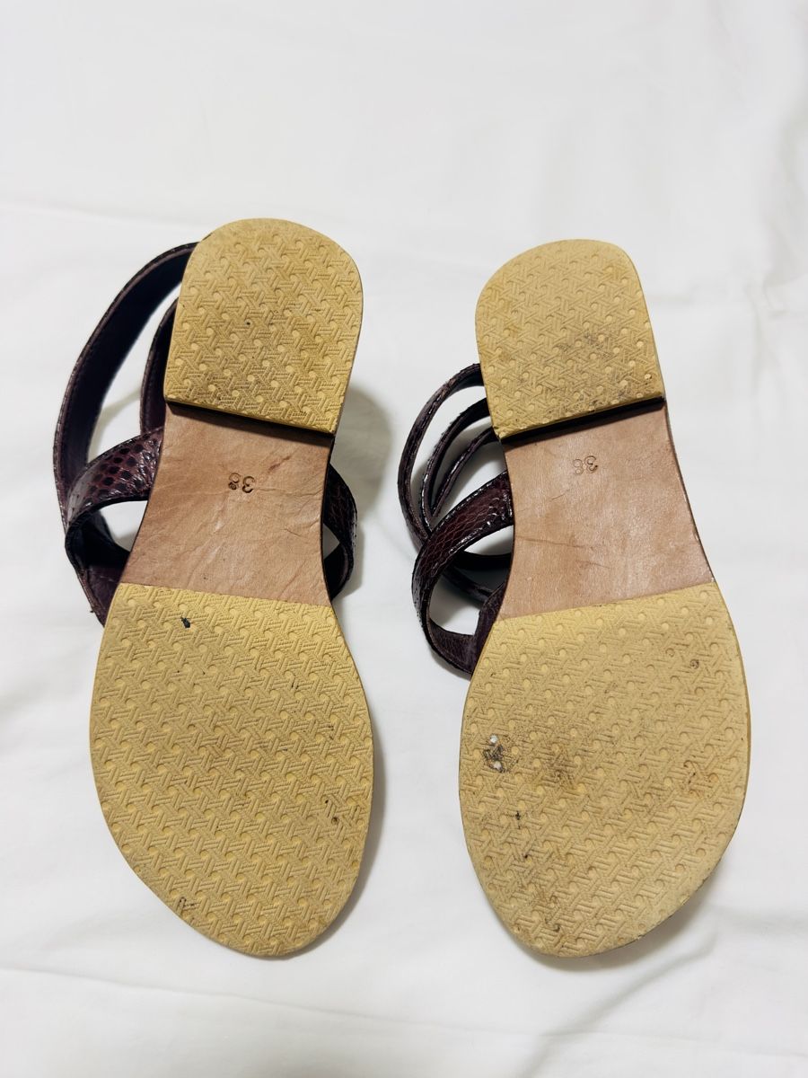 Scarpe da donna: Handmade Bali Snake-Leather Ankle Wrap Sandals EU38 – Usato da Zürich venduto da Curated.Chapters 4