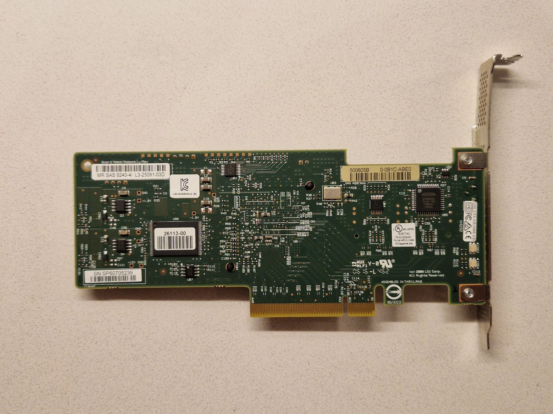 Server: LSI SAS 9240-4i Four-Port 6Gb/s SATA+SAS RAID Controller – Gebraucht aus Zürich von PickleRick 1