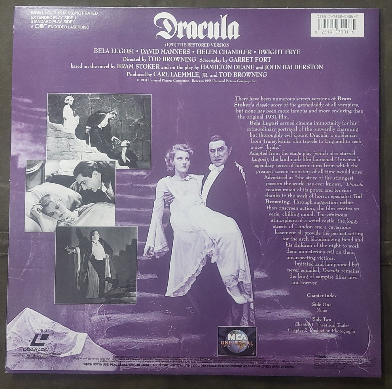 Tous les DVDs: Laserdisc NTSC Horror, lot de 3 discs – D'occasion à Chapelle-s-Moudon par gerryp 6