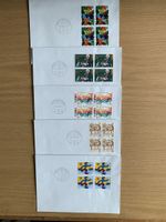 Viererblock Briefmarken, gestempelt 8132 Hinteregg ZH