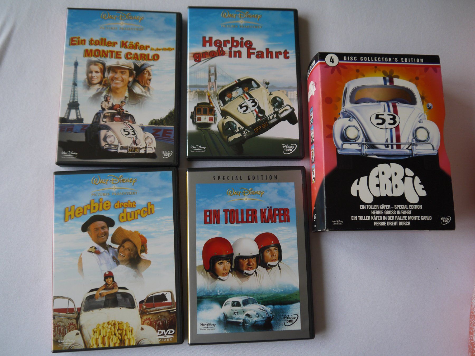 Alle DVDs: HERBIE-Collection 4 DVD-Disney selten – Gebraucht aus Hagendorn von  1