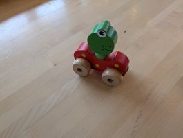 Autofrosch aus Holz