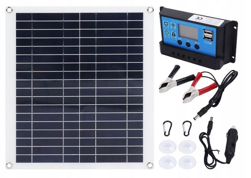 Solarpanel-Set, Controller pmax 20W / Ausgang USB 5V, DC18V | Kaufen ...