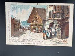 Postkarte Paris Village Suisse  Frankreich  1900  (V815)