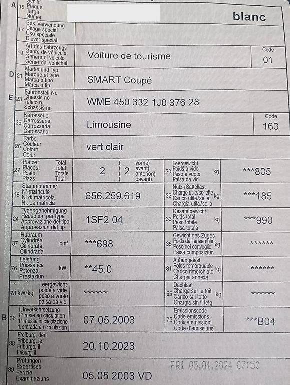 Voiturettes électriques: SMART 450 + 4 roues + Kit Carrosserie – D'occasion à Romont FR par cti_sdw2 1