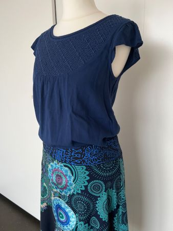 Esprit Damen Top Blau Gr. 34 – schöner Ausschnitt