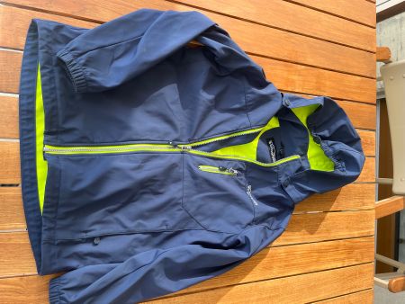 Softshell Jacke,  dunkelblau mit Kapuze guter Zustand