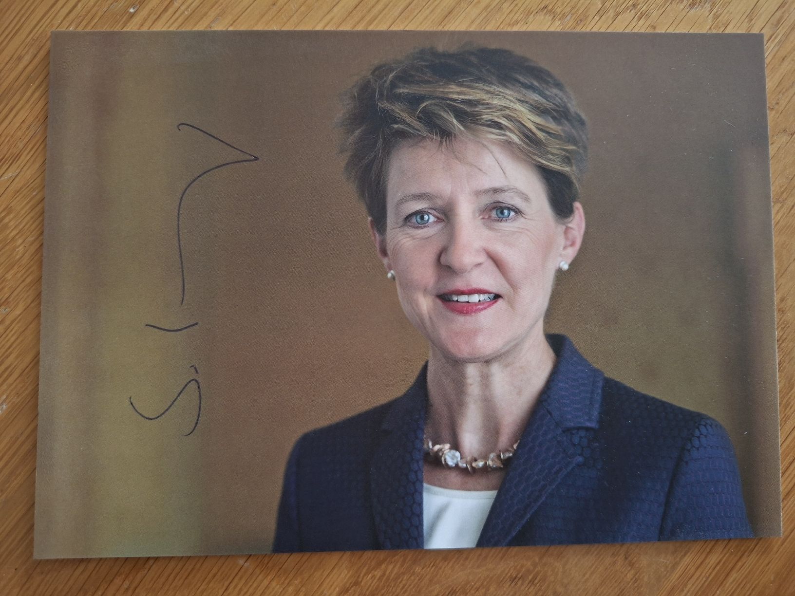 Autografi: Simonetta Sommaruga Bundesrat Autogrammkarte – Usato da Thun venduto da wuschu
