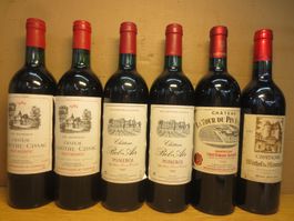 6 Fl. Bordeaux 1989 - 1999. #1587