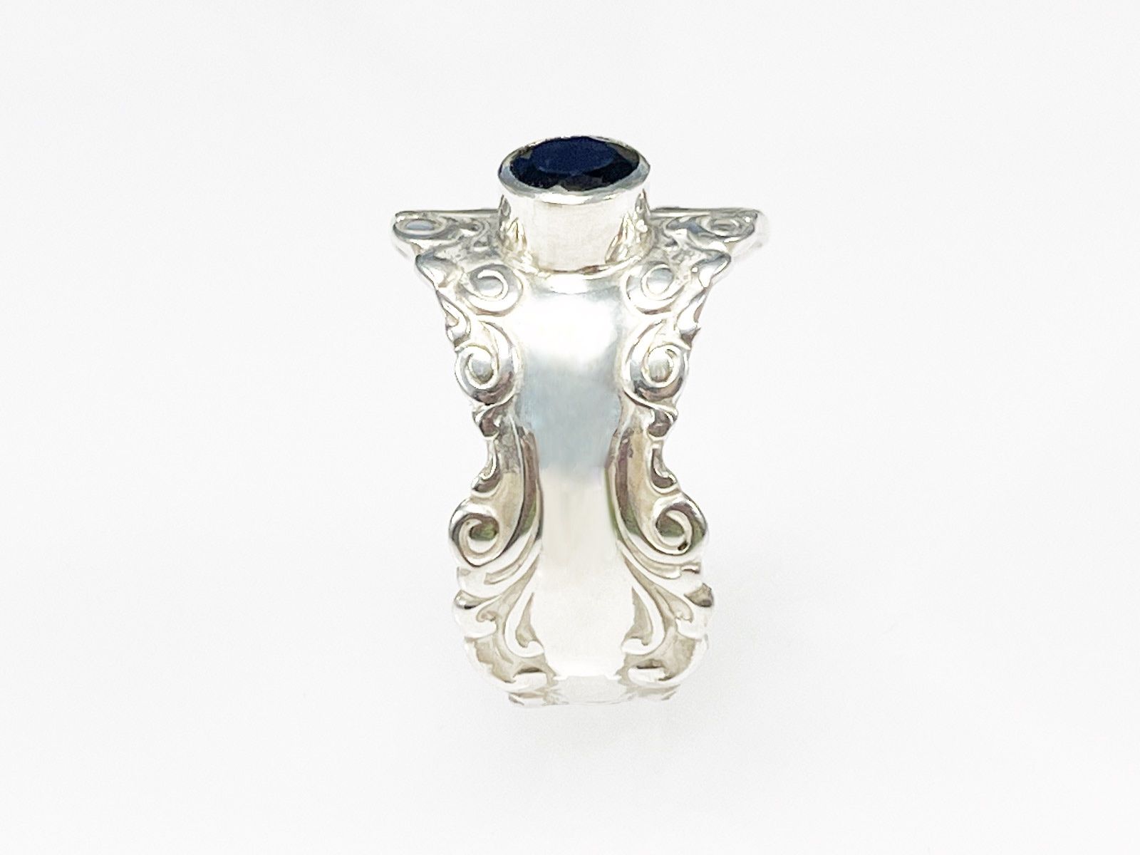 Anelli: Offener Silberring mit Iolith – Nuovo e nell'imballaggio originale da Meilen venduto da Byrd-bijoux 2