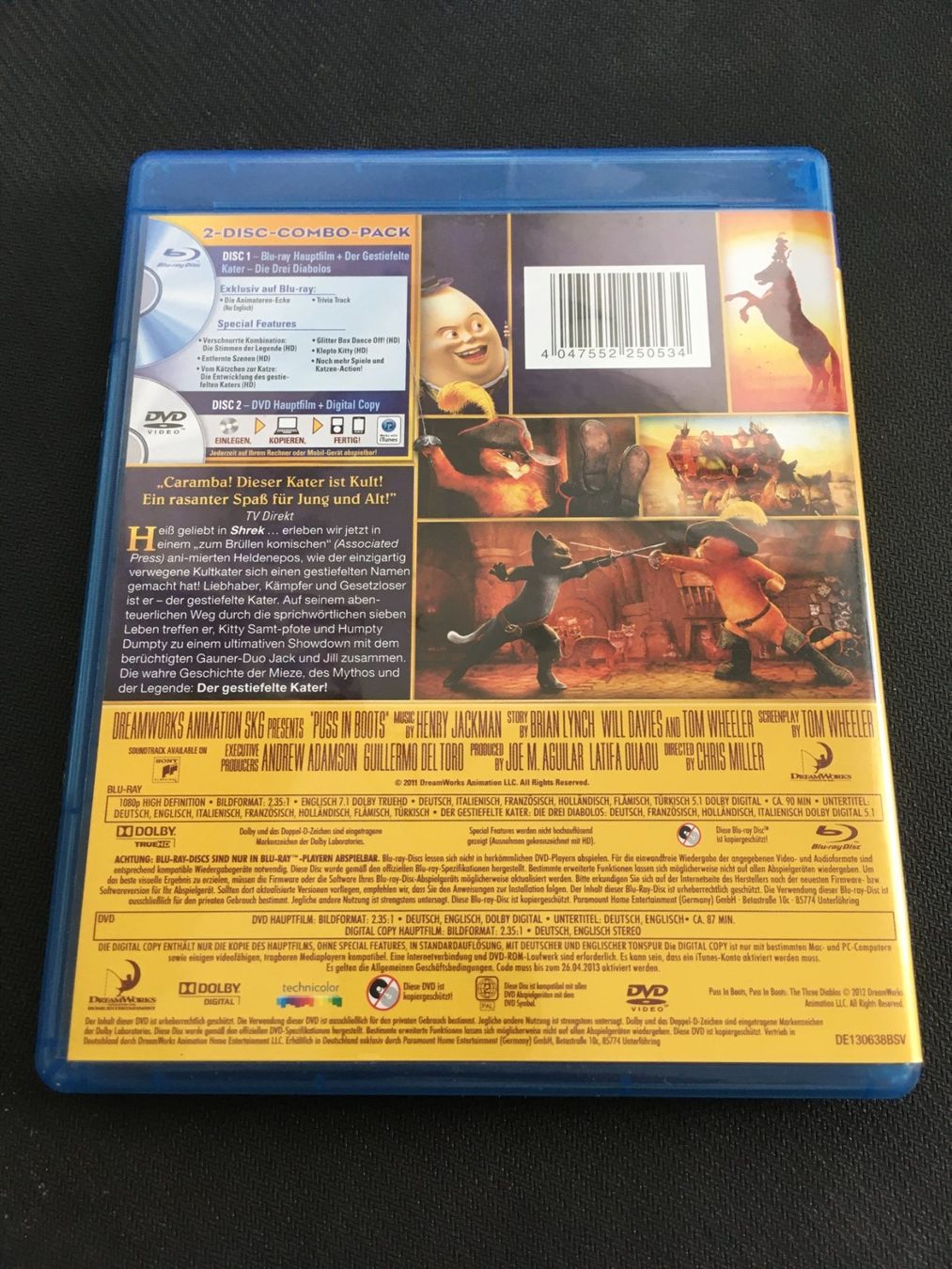 Tutti i DVDs: Der gestiefelte Kater [Blu-ray] – Usato da St.Gallen venduto da MedienJoe 1