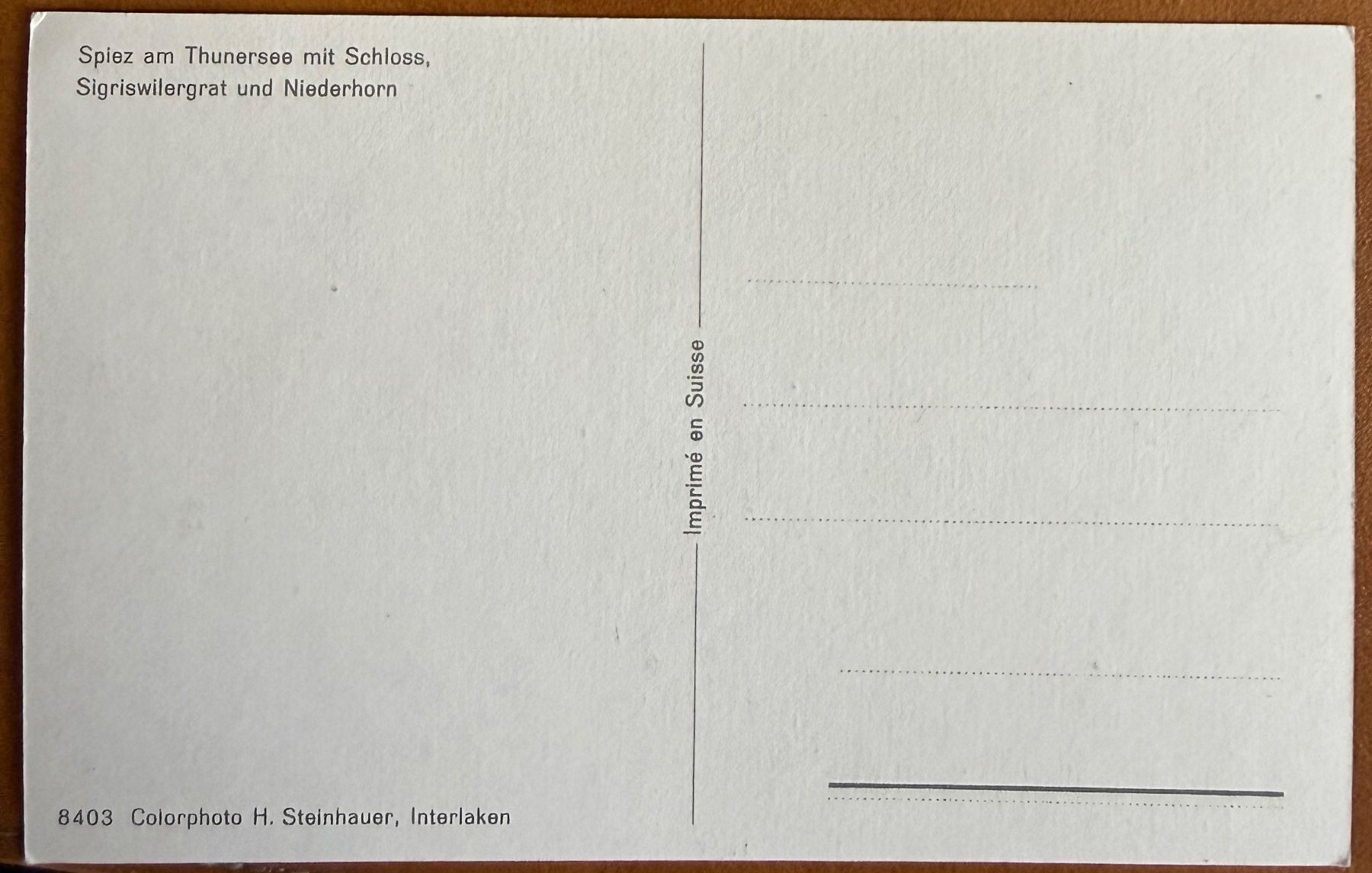 Cartoline postali: Spiez - Color - Animée - AK – Usato da Lutry venduto da Ediego 1