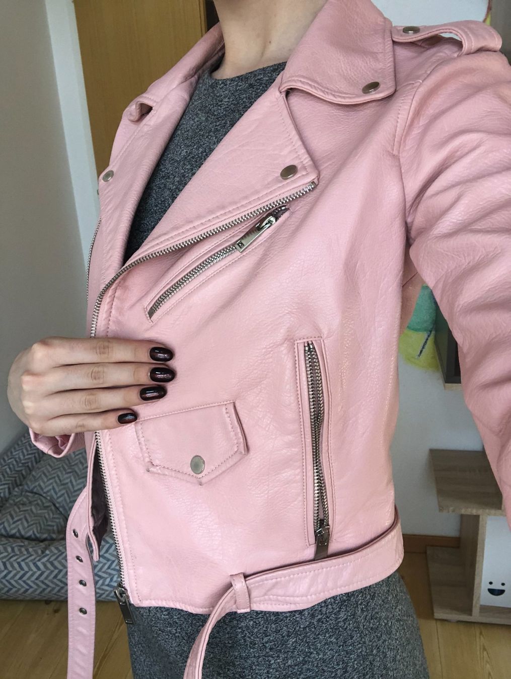Giacche: Veste en cuir rose – Usato da Bulle venduto da sop_ct6x 2
