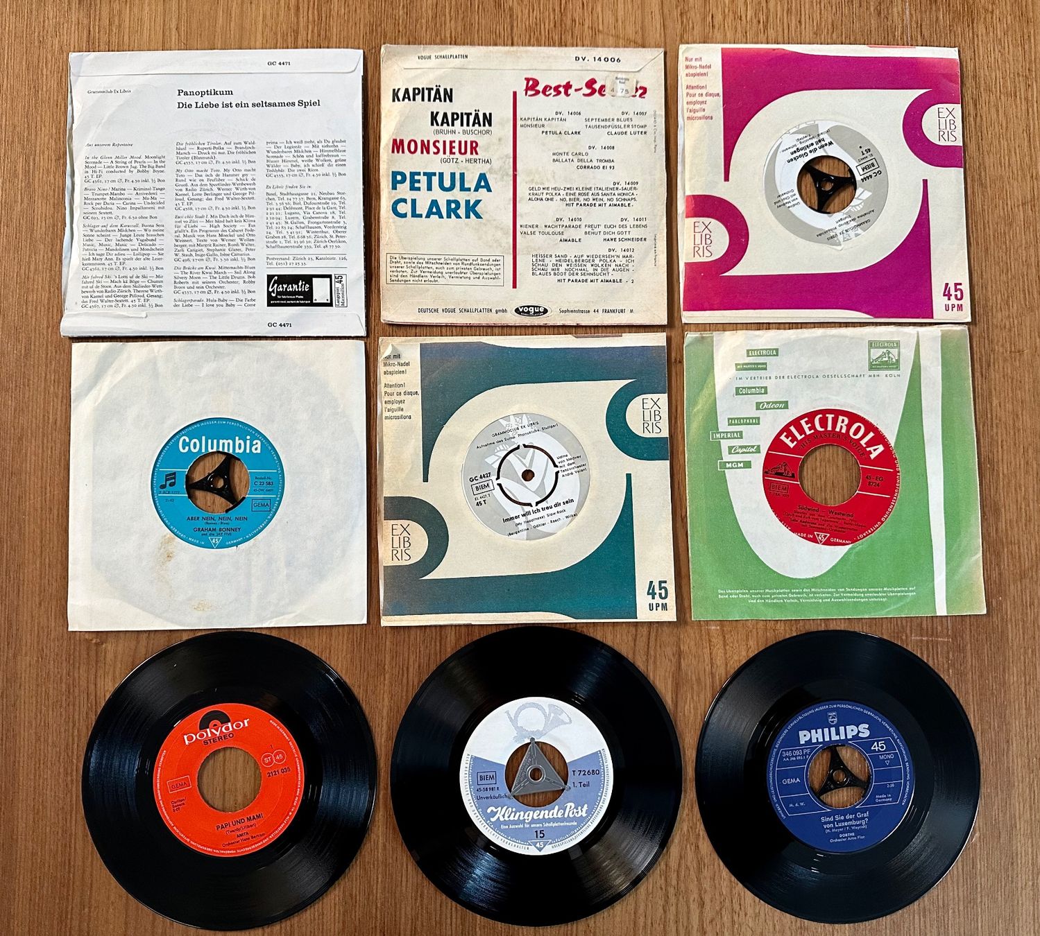 Schallplatten: Schallplatten, Singles, deutsche Schlager plus Plattenetui – Gebraucht aus Wallbach von paxnic 1