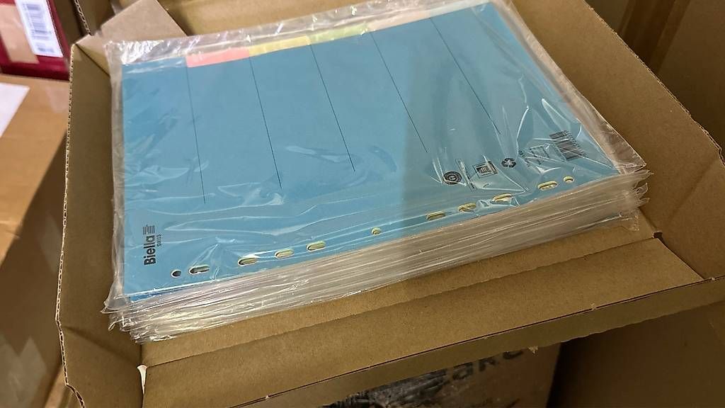 Biella Raccoglitori: neue Biella Register Karton blanko A4, 6-teilig, 25Pack – Nuovo e nell'imballaggio originale da Necker venduto da liq24 3