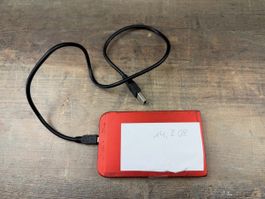 Externe Festplatte rot 14.3 GB 