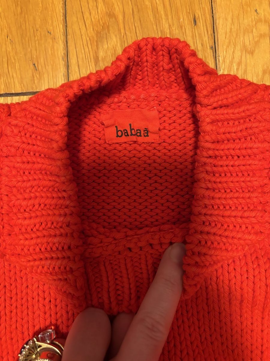Maglioni & Felpe: Pull en coton Babaà rouge tricoté, comme neuf – Usato da Geneve venduto da sop_prf7 1