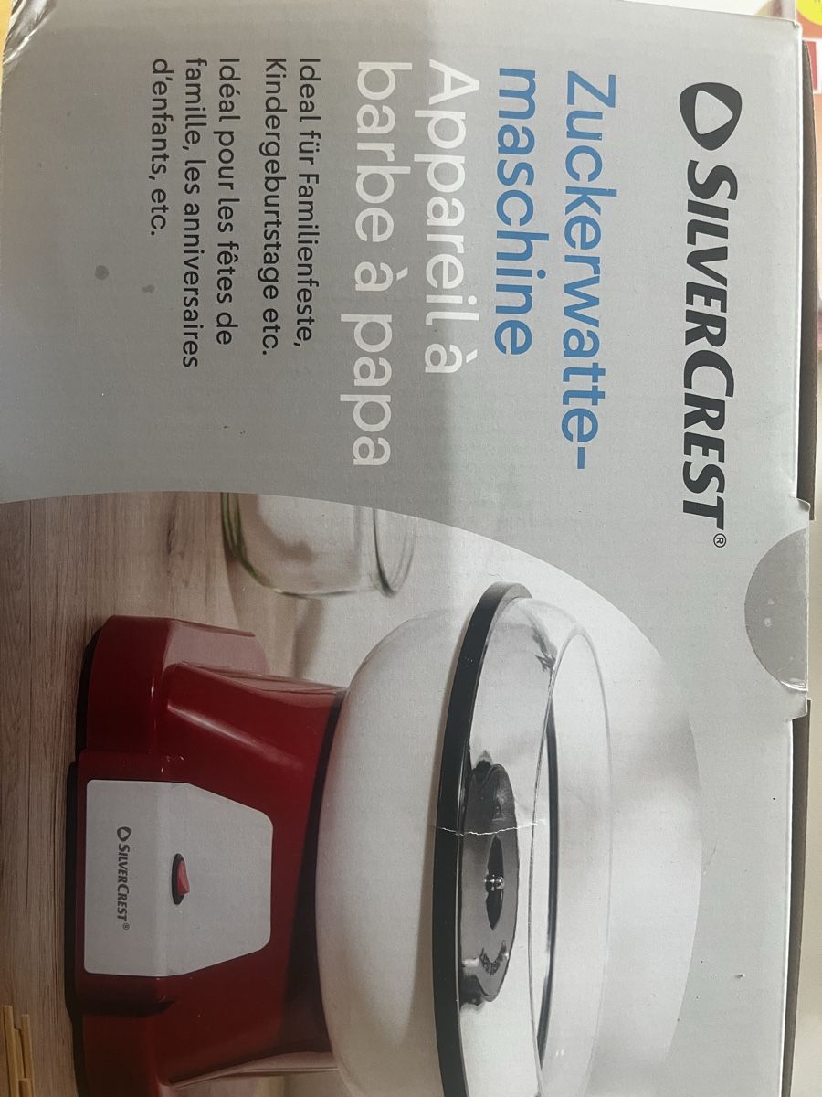 SilverCrest Elettrodomestici da cucina: Zuckerwatte / Cotton candy machine Silvercrest New/unopened – Nuovo e nell'imballaggio originale da Hinterkappelen venduto da nic_kzp2 1
