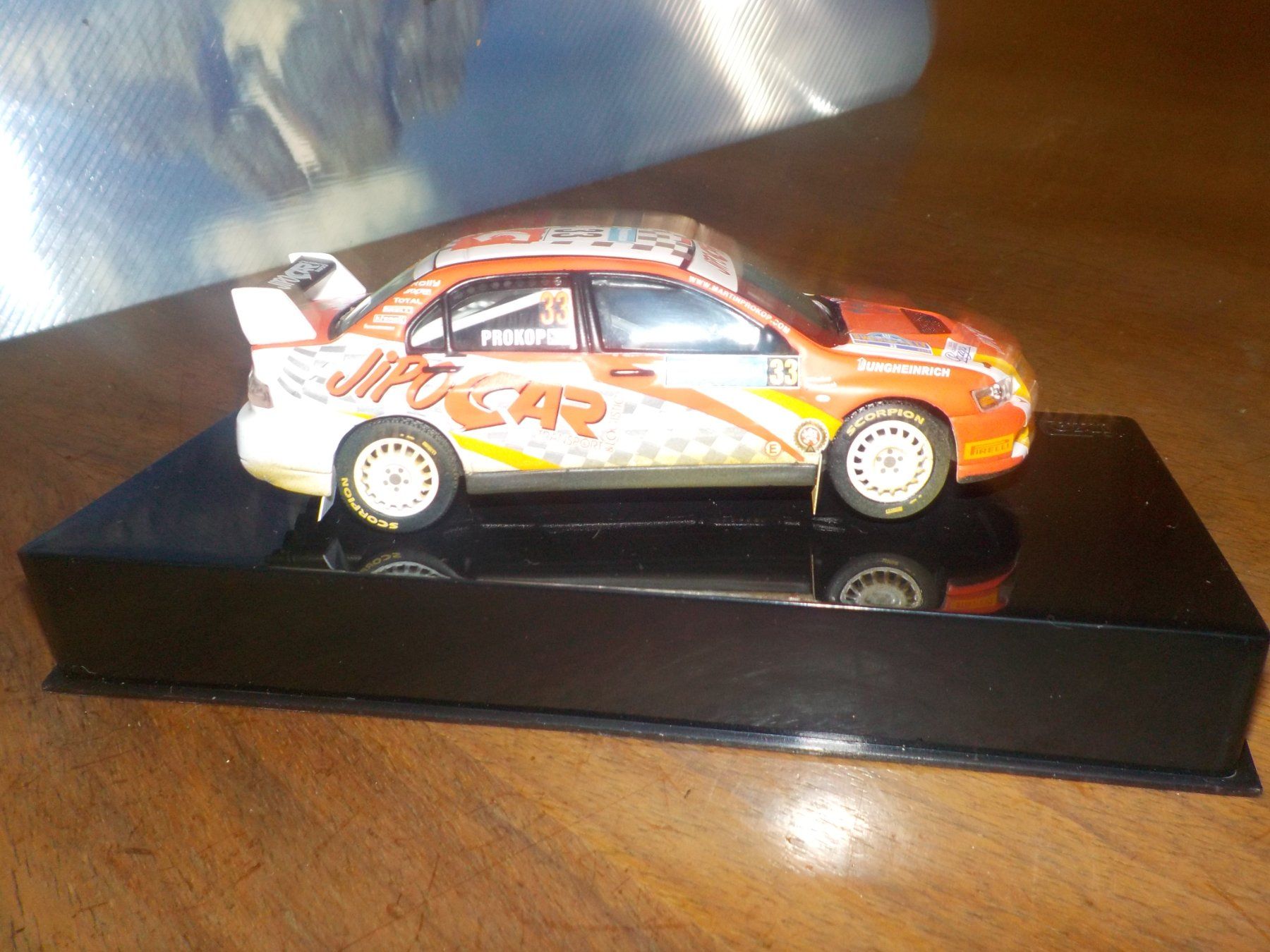 Mitsubishi Modellini d'auto: Mitsubishi Lancer Evo IX Rallye de Suède 2008. – Usato da Grolley venduto da fab_9vm2 2
