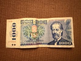 1000 Kr. Tschechoslowakei