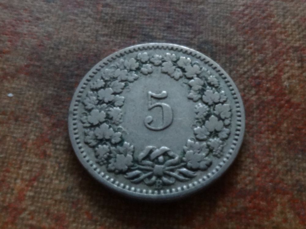 Tutti le monete: 5 Rp. 1898  (C) – Usato da Romanel-sur-Lausanne venduto da Swift13 1