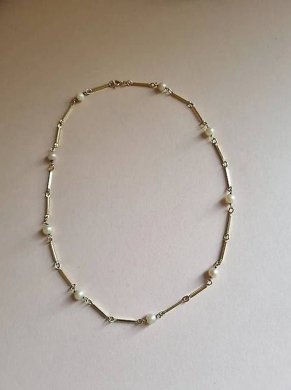 Catenine: Perlenkette / Halskette 585 Gold / 14 Kt – Usato da Arlesheim venduto da evi_gm8h 4