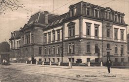 Ansichtskarte Neuchâtel L'Université, frankiert, 1912