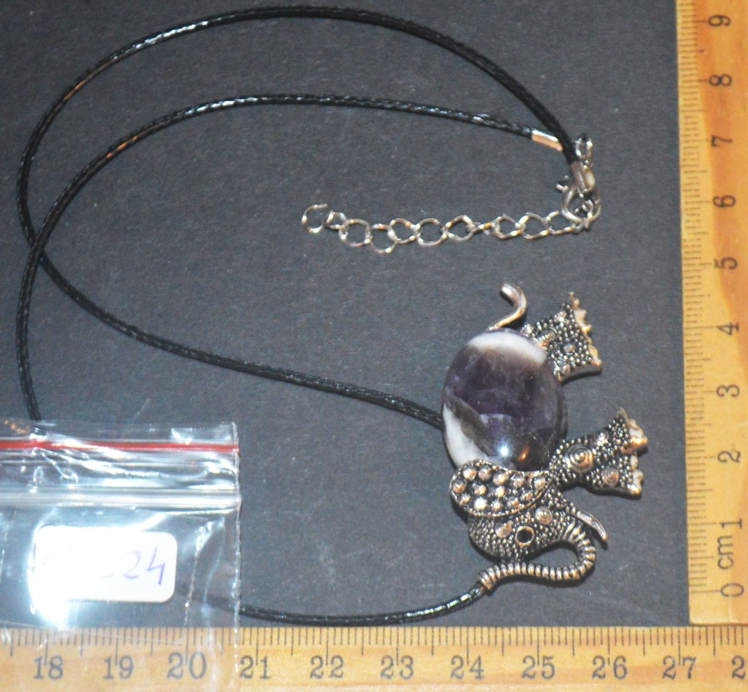 Spille & Fermagli: Brosche oder Halskette C-224 – Elefant Amethyst 4,5 x 3 cm – Nuovo e nell'imballaggio originale da Goldiwil (Thun) venduto da han_v5b7 4